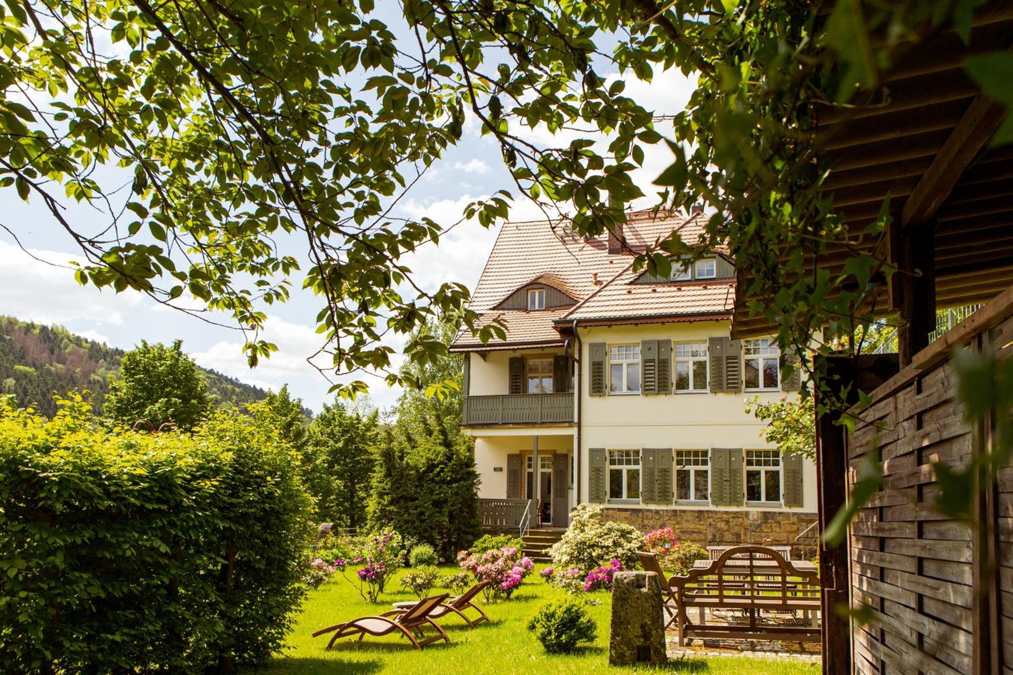 Villa Elbufer Bad Schandau Bagian luar foto