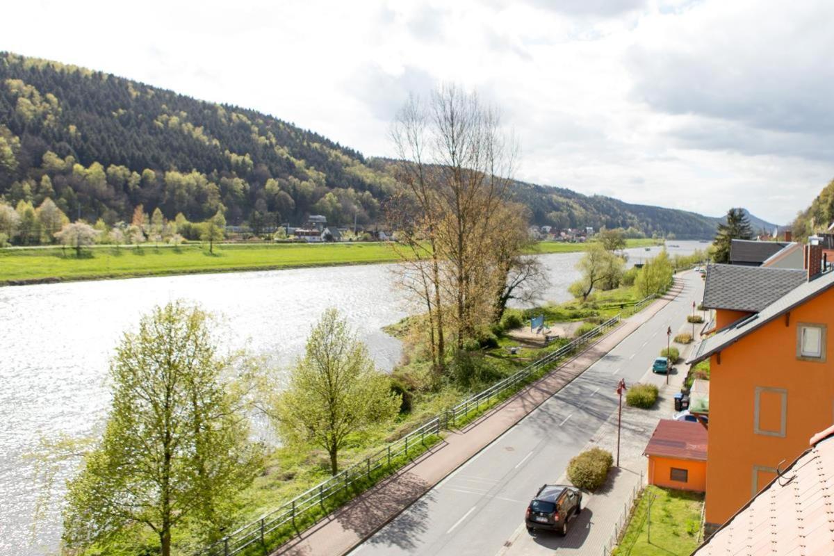 Villa Elbufer Bad Schandau Bagian luar foto